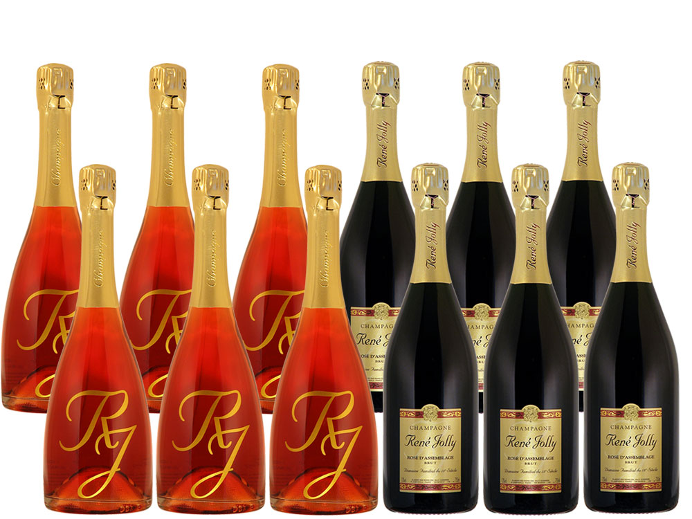 Rosé Champagner 12er-Paket