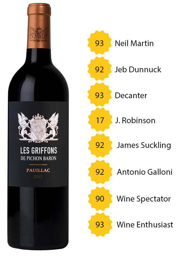 Les Griffons de Pichon Baron 2015