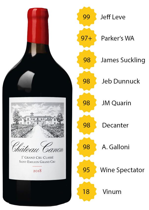 Château Canon 2018 (3l) - 1. Grand Cru Classé