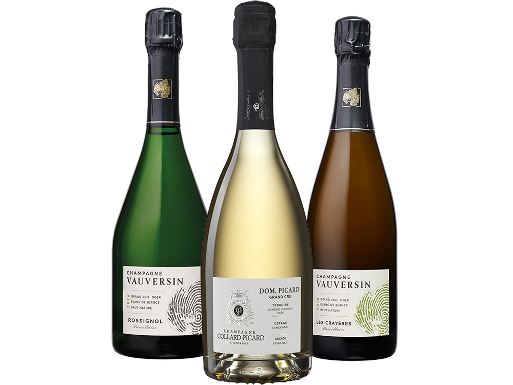 Grand Cru Blanc de Blancs Champagner 3er-Paket 