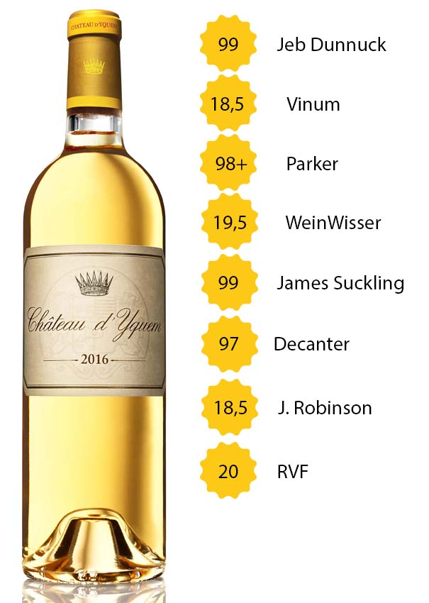 Château d'Yquem 2016 - Sauternes (Edelsüß) - 1. Grand Cru Classé - 0,75l