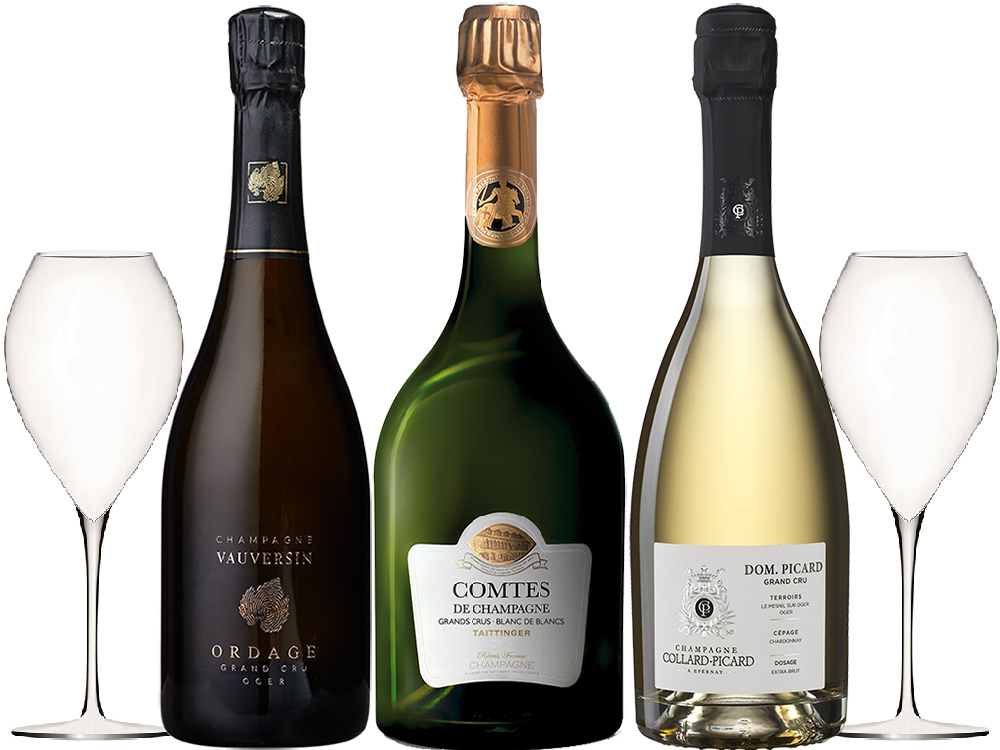 Premium Blanc de Blancs Champagner 3er-Paket